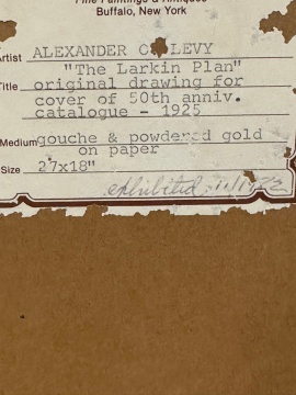 Alexander C.  Levy "The Larkin Plan" 1925