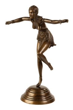 Bronze Art Deco Style Dancer