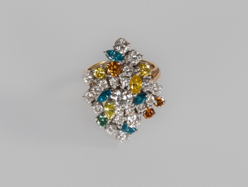 18K Gold & Cocktail Ring