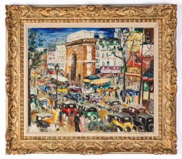 Lucien Genin (French, 1894-1958) "Porte Street, Denis, Paris" 