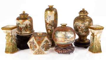 Satsuma Cabinet Vases