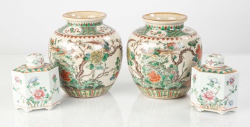 Chinese Porcelain Jars & Tea Caddies
