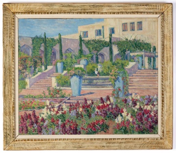 Margaret Cooper (American, 1874-1965) "Samarkand Garden, Santa Barbara, CA"