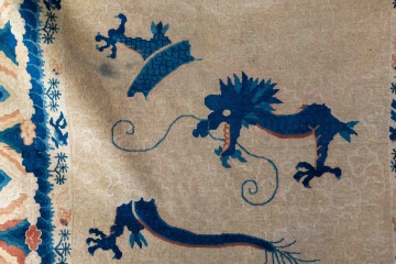 19th Century Chinese Peking Dragon Rug