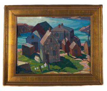 Carl Peters (American, 1897-1980) "Pigeon Cove, Cape Anne"