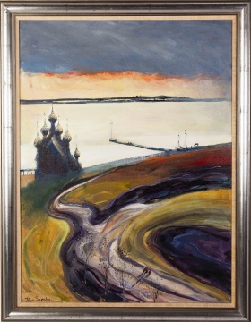 Ilya Shenker (Russian-American, 1920-2013) Russian Cathedral