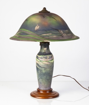 Pairpoint Reverse Painted Seascape Table Lamp