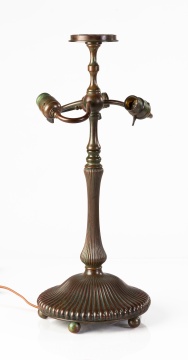 Tiffany Studios Bronze Lamp Base