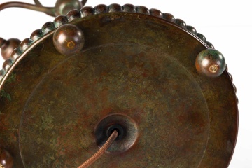 Tiffany Studios Bronze Lamp Base