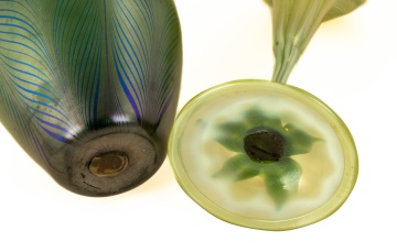 Two Pieces of Tiffany Studios Favrile Glass 