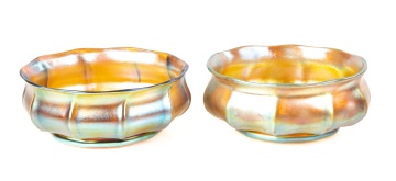 Pair of Tiffany Favrile Glass Bowls