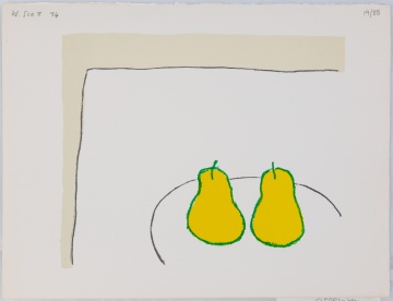 William Scott (Irish/English, 1913-1989) Lemon Pears, 1974
