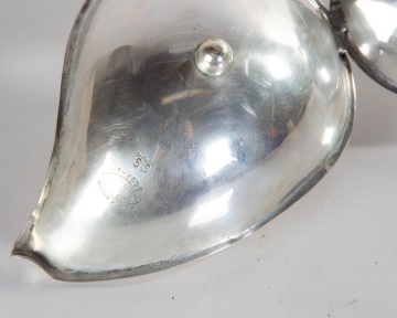 Sciarrotta for Black, Starr and Gorham Sterling Three-Leaf Serving Dish