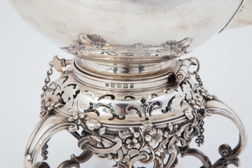 English Sterling Silver Kettle on Stand