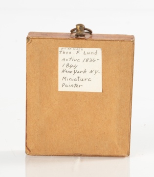 Theo F. Lund (American, 1810-1895) Miniature Oil on Ivory
