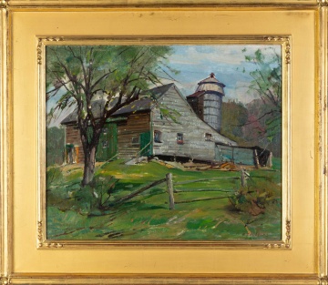 Aldro Thompson Hibbard (American, 1886-1972) "Grey Barns"
