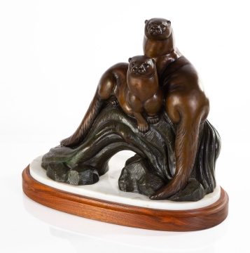 Gerald Balciar (American, b. 1942) Study River  Companions