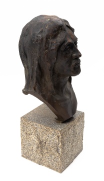 Bronze Bust of a Native American, Unknown Artist