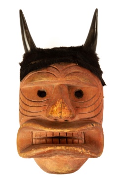 Native American Carved & Painted False Face Mask