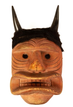 Native American Carved & Painted False Face Mask