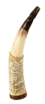 Bruce K. Beebe Engraved Map Horn