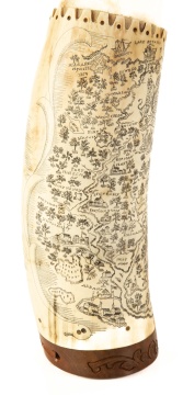 Bruce K. Beebe Engraved Map Horn