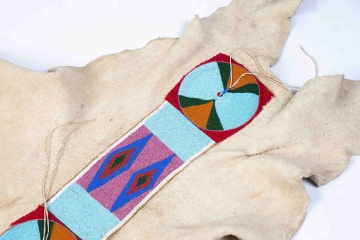 Nez Perce Blanket Strip On Hide, Man's Robe