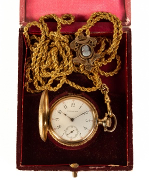 14k Gold Ladies Pendant Watch