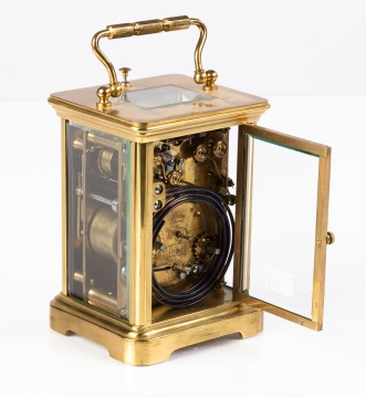 French Striking Carriage Clock With Repeater