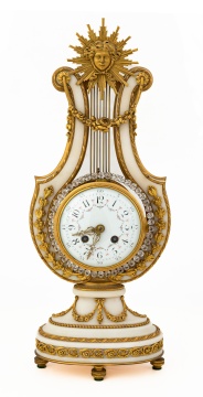 19th Century French Lyre Shelf Clock
