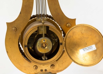 19th Century French Lyre Shelf Clock