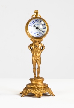 New Haven 'Atlas' Figural Ball Clock