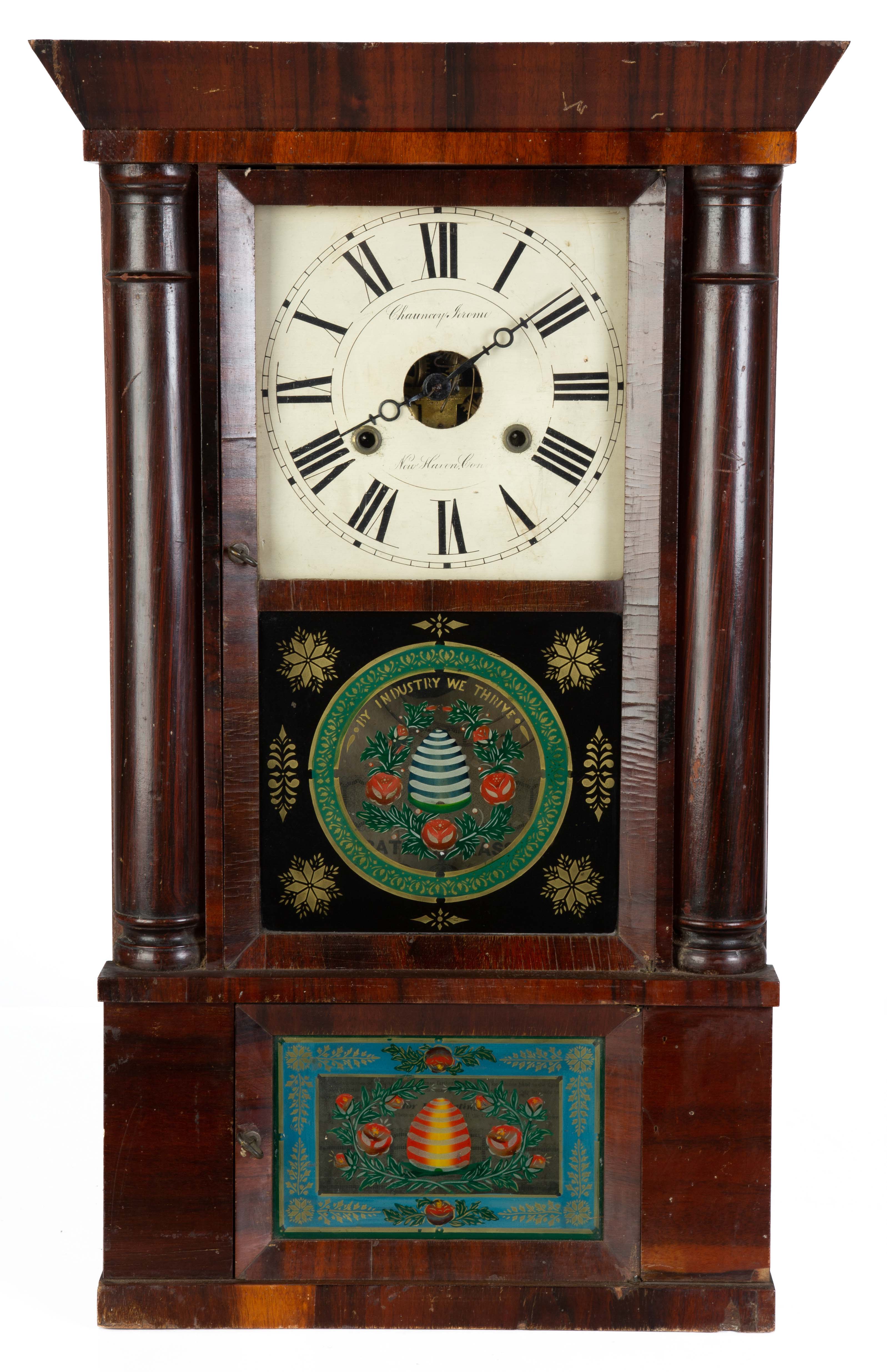 Chauncey Jerome, New Haven, Empire Column Clock Cottone Auctions