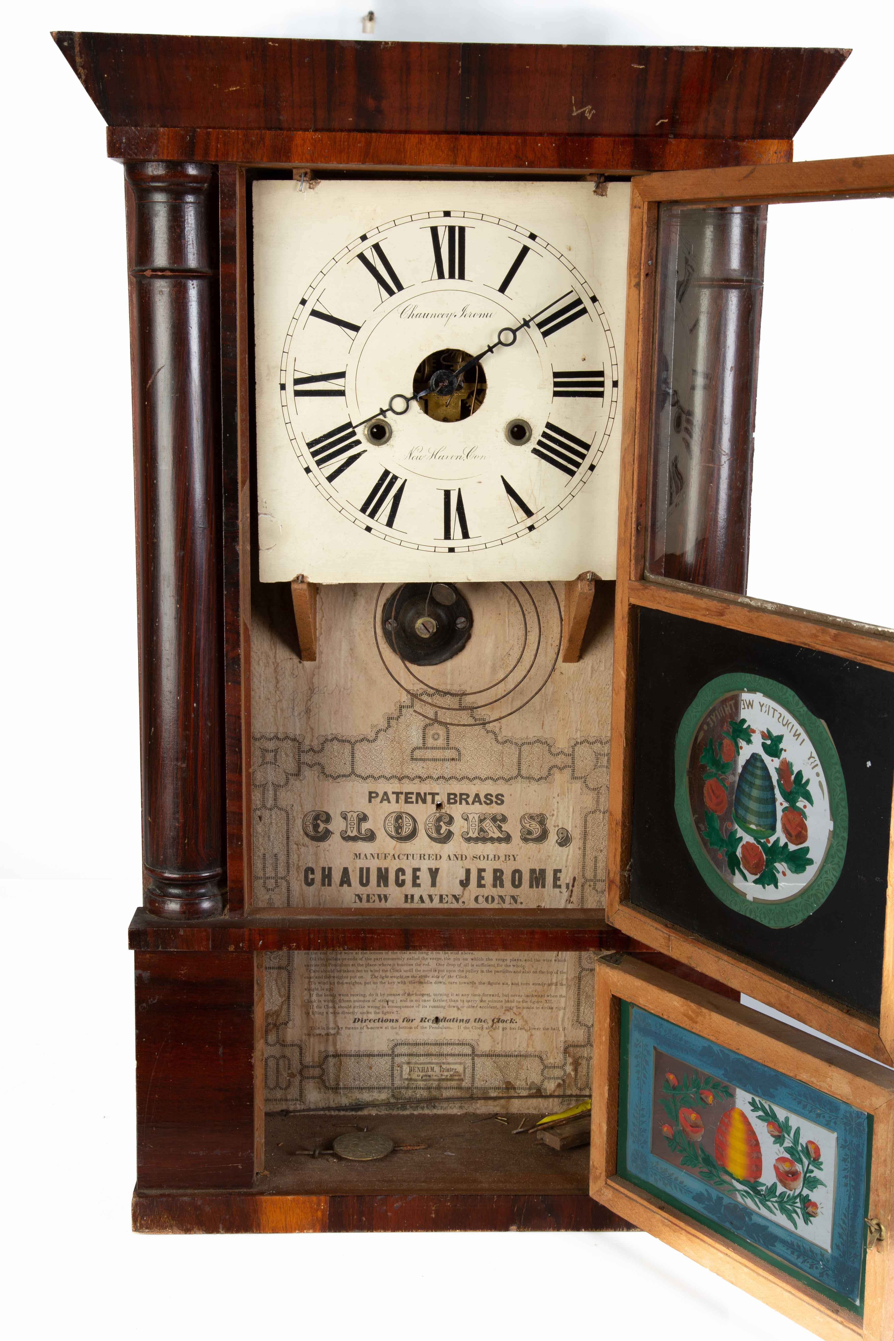 Chauncey Jerome, New Haven, Empire Column Clock Cottone Auctions