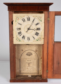 Isaac Packard, Bridgewater, Mass, Column Front  Shelf Clock