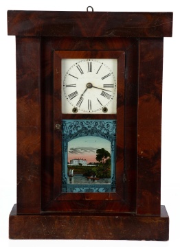 Chauncey Jerome, New Haven, Flat Empire Column  Clock