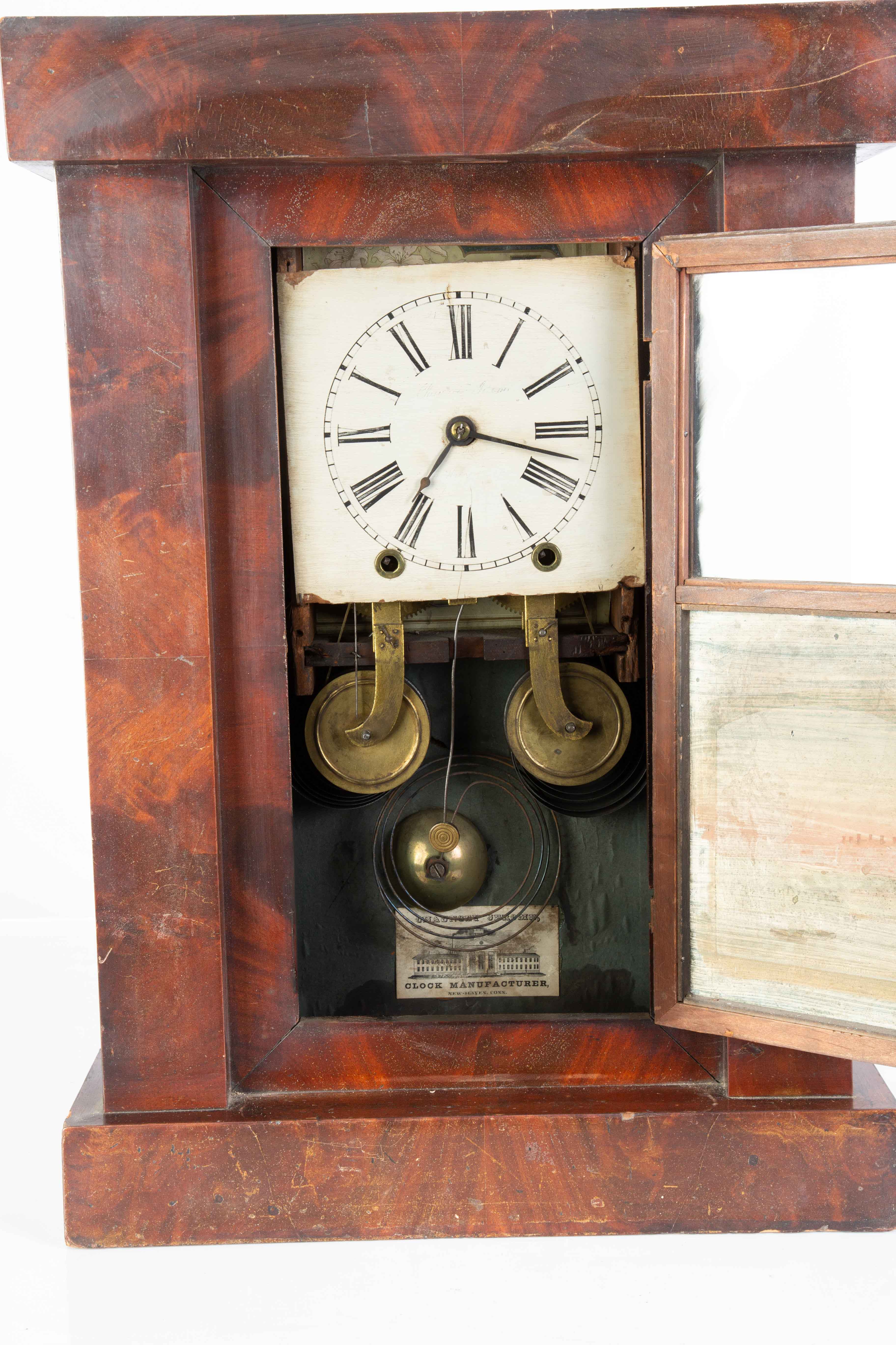 Chauncey Jerome, New Haven, Flat Empire Column Clock Cottone Auctions