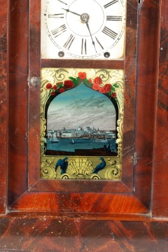 Chauncey Jerome, New Haven, Flat Empire Column  Clock