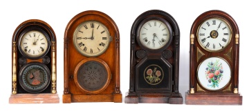 (4) Round Top Shelf Clocks