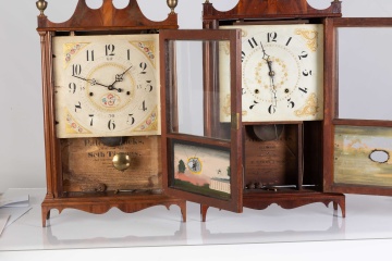 (2) Pillar and Scroll Clocks