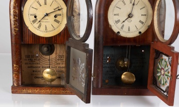 (2) Chauncey Jerome Beehive Clocks