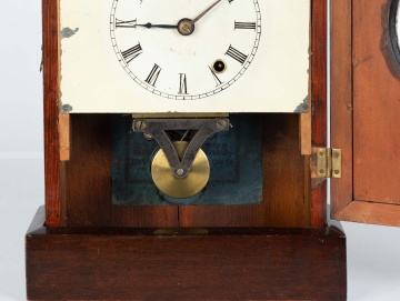 Unusual C. Jerome Single Fusee Shelf Clock