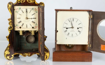 Brewster Manufacturing Co. Shelf Clock and  Chauncey Jerome Shelf Clock