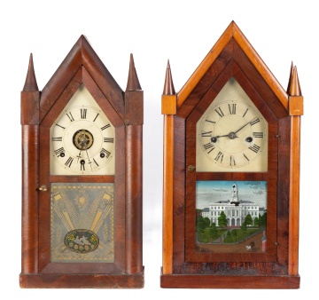 (2) Steeple Clocks