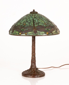 Tiffany Studios Dichroic "Jeweled Dragonfly" Table Lamp