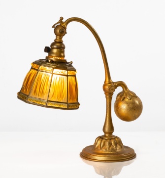 Tiffany Studios Linenfold Balanced Lamp