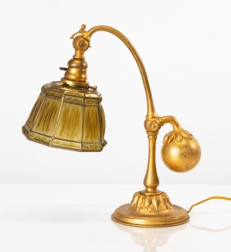 Tiffany Studios Linenfold Balanced Lamp