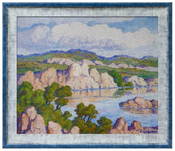 Birger Sandzén (Swedish, 1871-1954), "Stevenson Lake"