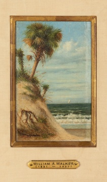 William Aiken Walker (American, 1838-1921), "View of New Smyrna Beach, FL"