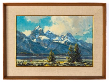 Conrad Schwiering (American, 1916–1986), "Evening Mantle, Jackson Hole, Wyoming"